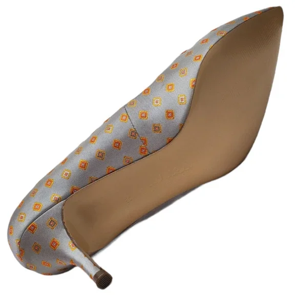 CHARLES by Charles David Women's Addie Pumps Grey Multi Diamond Print 8 M - Picture 6 of 6